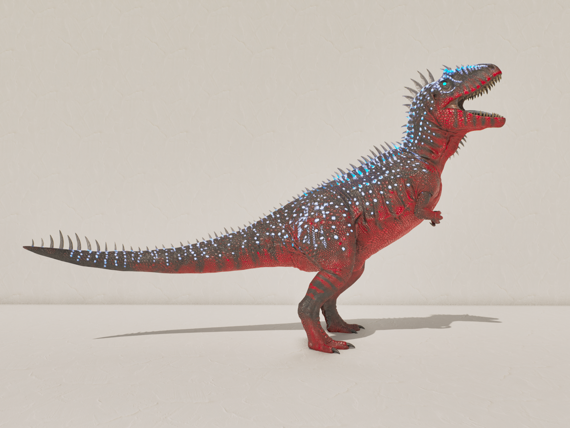 S-Carcharodontosaurus — Black/White/Red Carcha