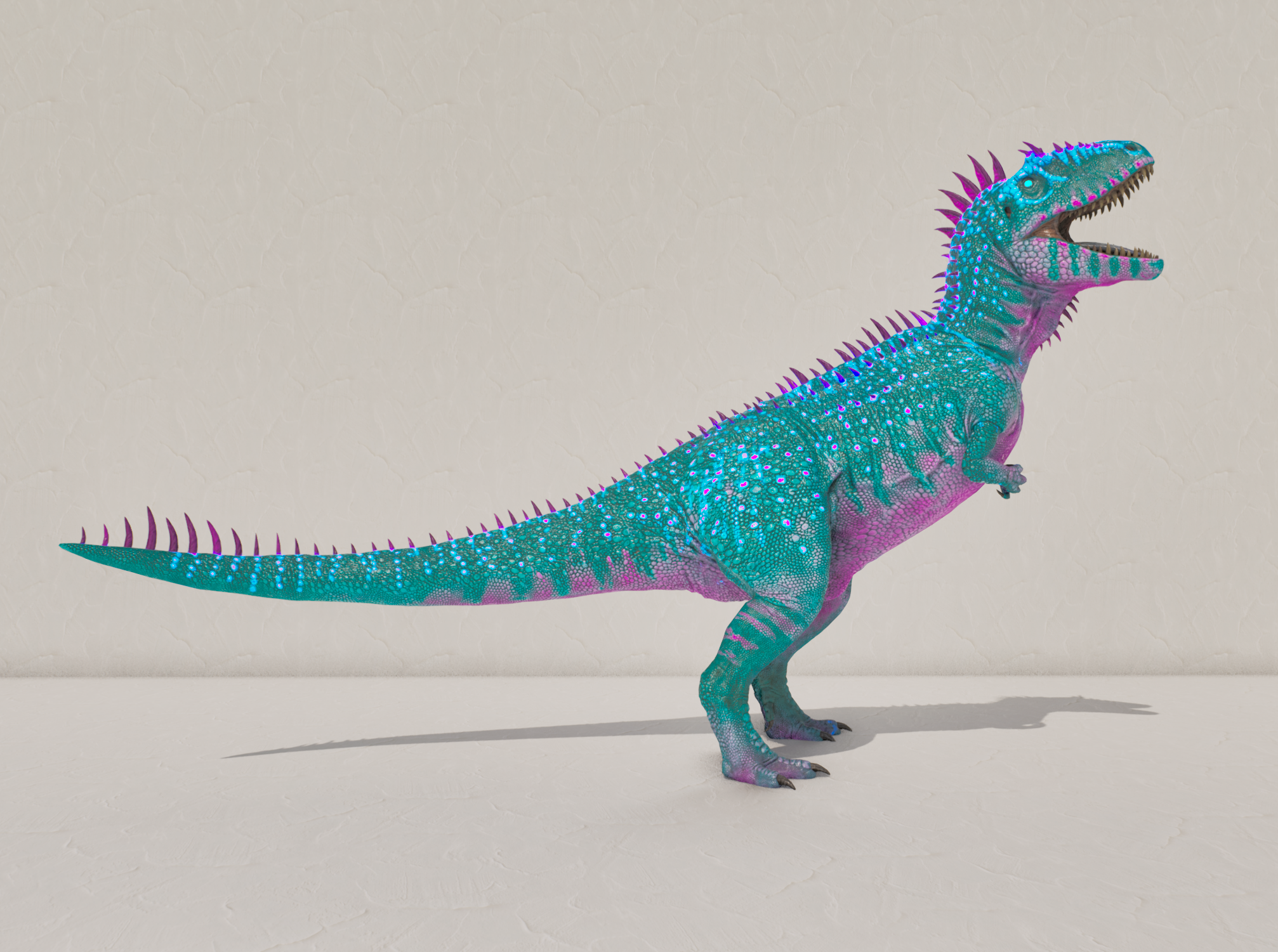 S-Carcharodontosaurus — Cyan/Pink Carcha