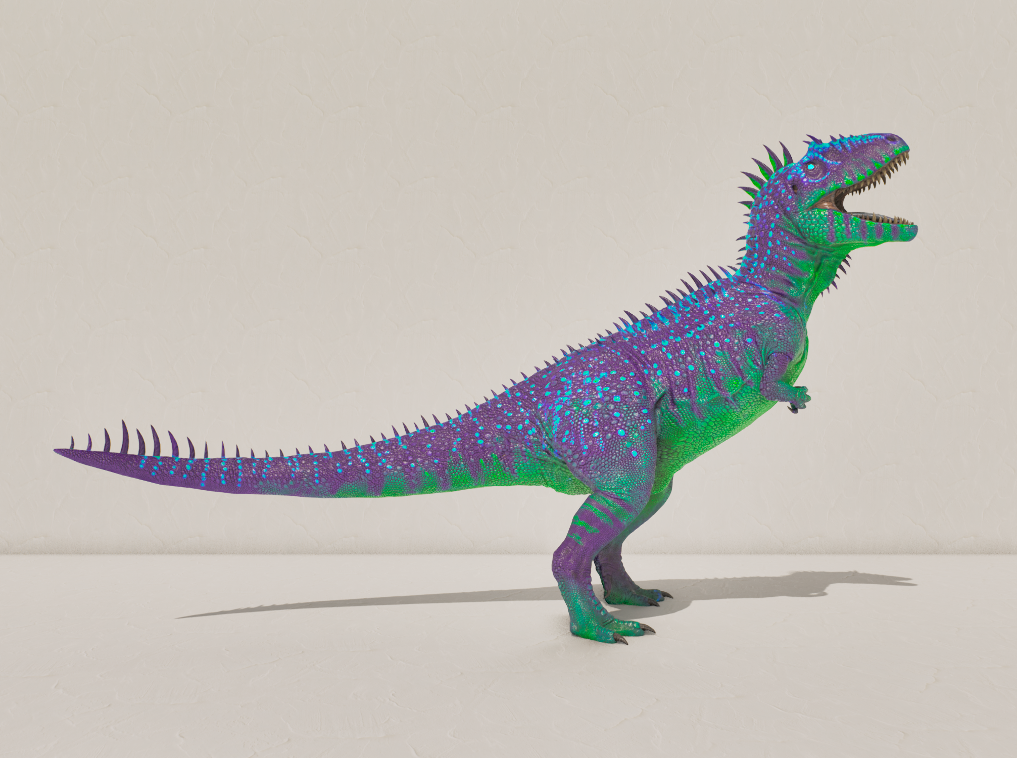 S-Carcharodontosaurus — Purple/Green Carcha